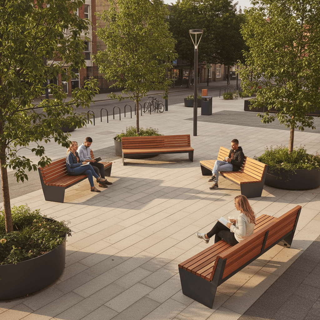 Better public seating areas - new benches and rest points for residents
